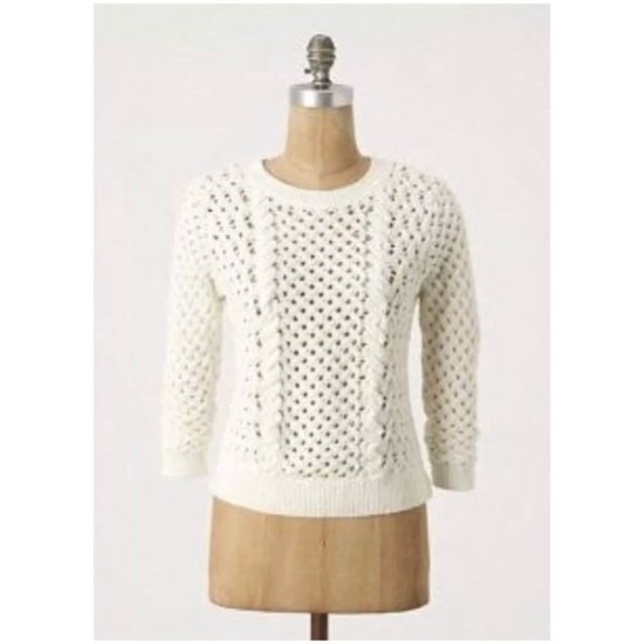Anthropologie Sweaters - Anthro Knitted & Knotted Evening Chill Sweater M